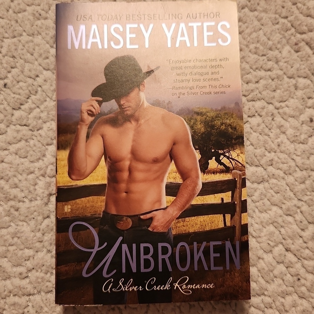 Maisey Yates Unbroken A Silver Creek Romance best seller Western softcover novel